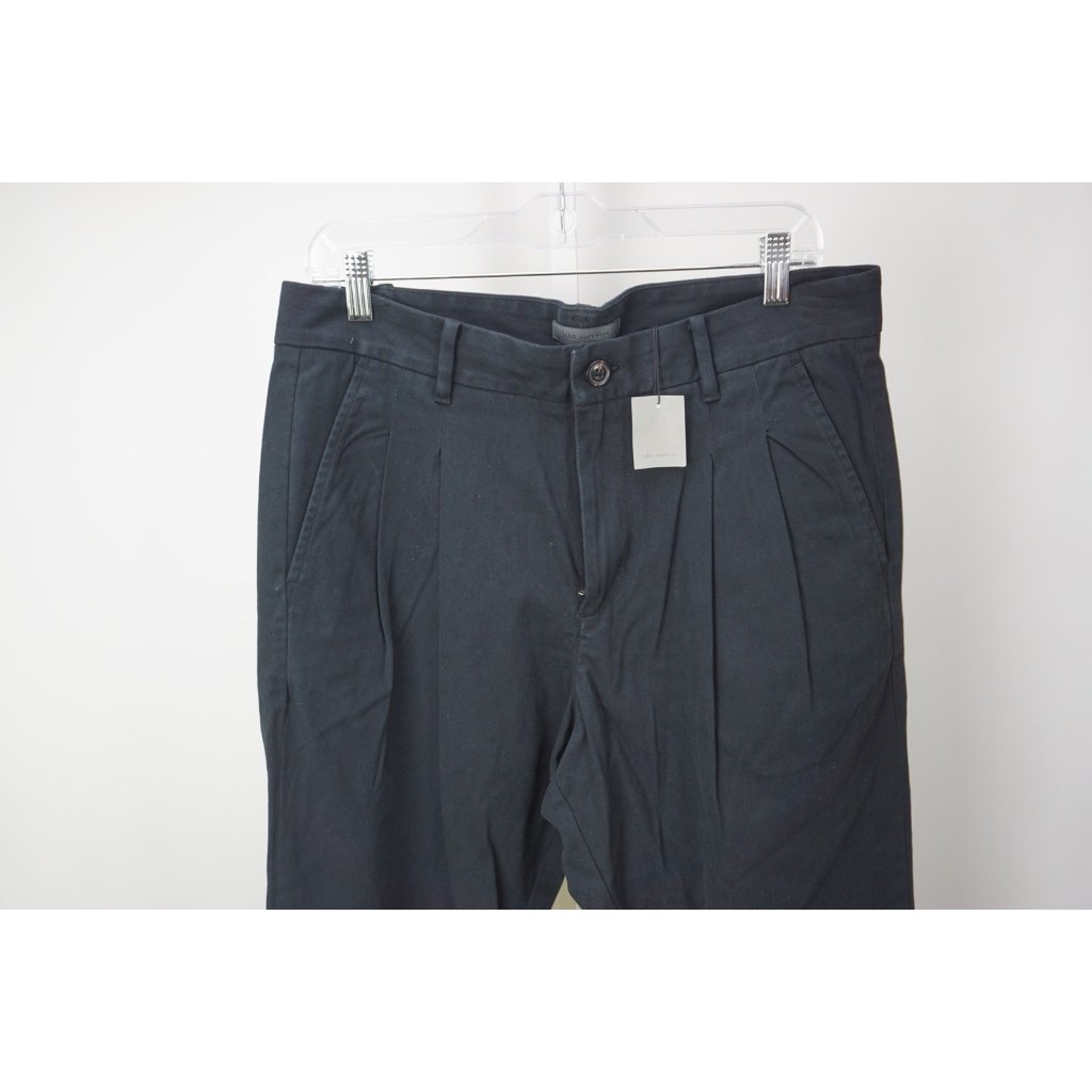 John Varvatos Black Kian Carrot Mens Cotton Pants Sz 32 Brand New